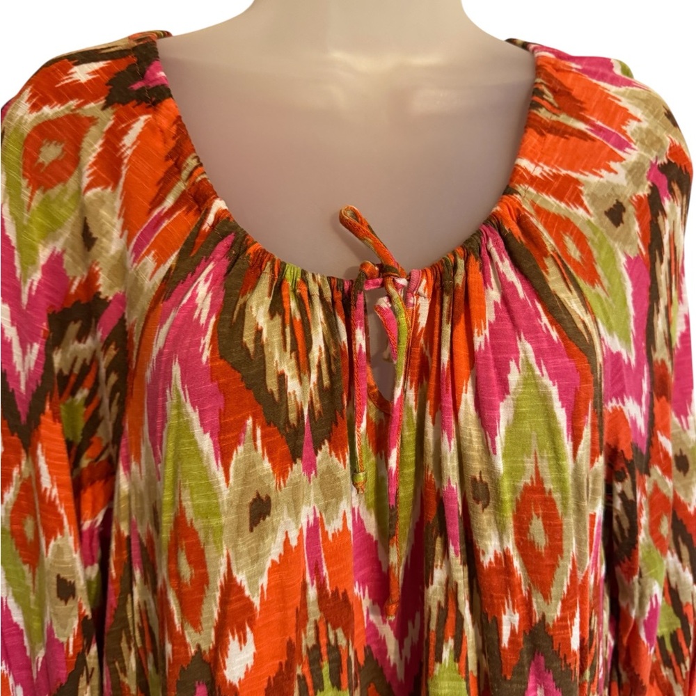 Jones New York Women's Casual Colorful Patterned Top 2X #6 - Picture 2 of 7